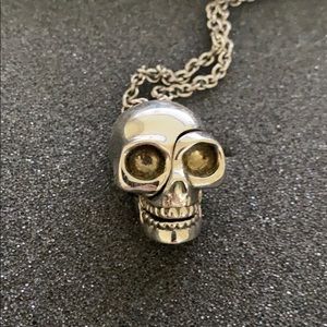 Alexander McQueen divided skull necklace